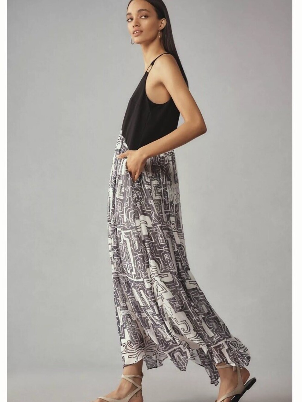 By Anthropologie Sleeveless Scoop-Neck Maxi Dress Size XS - Picture 2 of 10